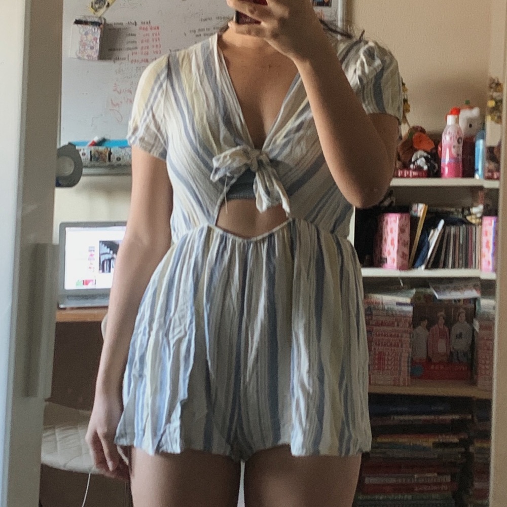 Striped romper